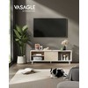 Songmics TV staliukas, 140x39x45 cm, balta ir smėlio spalvos