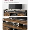 Songmics TV staliukas, 147x40x76 cm, rudas ir juodas