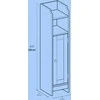 Songmics Vonios spintelė, MDF, 20x18x80 cm