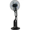 HOMCOM Vandens ventiliatorius, pastatomas, su reguliuojamu purškimo rūku, 3 greičiai, 3 L vandens bakelis, 75° svyravimas, 90 W, su ratukais, 125 cm