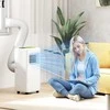 Ventiliatorius HOMCOM mobilus oro kondicionierius 3-in-1 su aušinimu, oro sausintuvu, ventiliatoriumi, oro išleidimo žarna, 9000BTU automatinis oro aušintuvas su nuotolinio valdymo pultu, laikmačiu, vaikų saugos užraktu, baltas