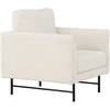 Fotelis Venture Design 1-vietės sofa, Dangus, 86x87x68 cm, Balta