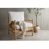Venture Design 1-vietės sofa, šiaudinė, 77x88x78 cm, šviesiai pilka