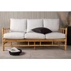 Venture Design 3-vietės sofa, lauko, 77x88x180 cm, natūrali