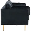 Venture Design 3 vietų sofa, Boom, 203x90 cm, Juoda