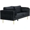 Venture Design 3 vietų sofa, Boom, 203x90 cm, Juoda