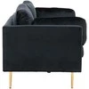 Venture Design 3 vietų sofa, Boom, 203x90 cm, Juoda