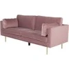 Venture Design 3 vietų sofa, Boom, 84x86x200 cm, Rožinė