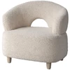 Venture Design Akcentinė kėdė Moglas 63x65 cm Balta Bouclé