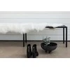 Venture Design Antklodė, Katy poliesterio dirbtinė kailio imitacija, 180x55 cm, Balta