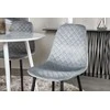 Venture Design Apskritas stalas, Plaza, 100 cm, Balta, Valgomasis kėdė, Polar, 52x86x44 cm, Pilka