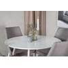 Venture Design Apskritas stalas, Plaza, 100 cm, Balta