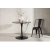 Venture Design Apvalus valgomojo stalas Hamden, juoda