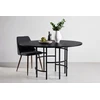 Venture Design Apvalus valgomojo stalas Copenhagen, juodas/juodas