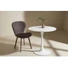 Venture Design Apvalus valgomojo stalas ø80 cm, baltas MDF