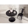 Venture Design Apvalus valgomojo stalas Hamden, juoda