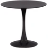 Venture Design Apvalus valgomojo stalas Hamden, juoda
