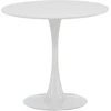 Venture Design Apvalus valgomojo stalas ø80 cm, baltas MDF