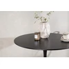 Venture Design Apvalus valgomojo stalas Hamden, juoda