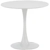 Venture Design Apvalus valgomojo stalas ø80 cm, baltas MDF
