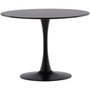 Venture Design Apvalus valgomojo stalas Hamden, juoda