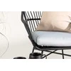 Venture Design Balkono komplektas, Viga, Sofa: 63x81x60 cm, Staliukas: ⌀40 cm, Juodas