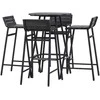 Lauko baldų komplektas Venture Design Barai, Meksika, Kėdė: 43x44x91 cm, Stalas: 65x95 cm, Juoda