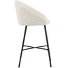 Venture Design Baro kėdė, aksomo Teddy 2 vnt., 54x59x96 cm, Balta