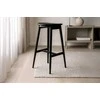 Venture Design Baro kėdė Orust 43x36x77 cm juoda guminė mediena