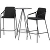 Venture Design Baro stalas ir baro kėdė, 60 cm, juoda