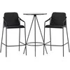 Venture Design Baro stalas ir baro kėdė, 60 cm, juoda