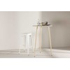 Venture Design Baro stalas, Plaza, ⌀70 cm, balta kalkė