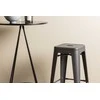 Venture Design Baro stalo ir baro kėdžių komplektas 60 cm juodos ir tamsiai pilkos MDF metalo