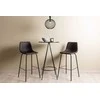 Venture Design Baro stalo ir baro kėdžių komplektas 60 cm juoda ruda MDF metalas