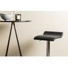 Venture Design Baro stalo ir baro kėdžių komplektas 60 cm juodas MDF faneruotas chromuotas plienas audinys