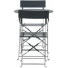 Lauko baldų komplektas Venture Design Bistro komplektas, Marseille, skaitmeniškas, stalas: ⌀60 Kėdė: D: 45 A: 80 P: 42, Tamsiai pilka