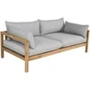 Venture Design Dvigubas Sofa Benčas, Marion, 92x56x185 cm, Pilka