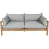 Venture Design Dvigubas Sofa Benčas, Marion, 92x56x185 cm, Pilka