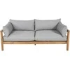 Venture Design Dvigubas Sofa Benčas, Marion, 92x56x185 cm, Pilka