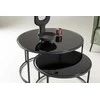 Venture Design Dvigubas sofos stalas, ⌀79.5, Juodas