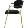Venture Design Fotelis Arrow 47x47x44 cm Juodas aksomas