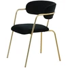 Venture Design Fotelis Arrow 47x47x44 cm Juodas aksomas