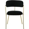 Venture Design Fotelis Arrow 47x47x44 cm Juodas aksomas