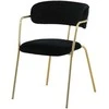 Venture Design Fotelis Arrow 47x47x44 cm Juodas aksomas