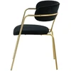 Venture Design Fotelis Arrow 47x47x44 cm Juodas aksomas