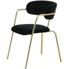 Venture Design Fotelis Arrow 47x47x44 cm Juodas aksomas