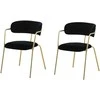 Venture Design Fotelis Arrow 47x47x44 cm Juodas aksomas