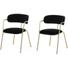 Venture Design Fotelis Arrow 47x47x44 cm Juodas aksomas