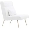 Venture Design Fotelis, Bloom viengulė sofa, 89x95x70 cm, Balta