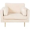 Sofa Venture Design Fotelis, Boom, 86x84x110 cm, Šviesiai Bežinis